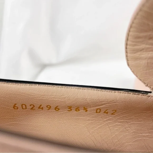 Gucci Marmont GG Double G Logo Loafers Pink EU 36.5 Leather - Picture 8 of 11